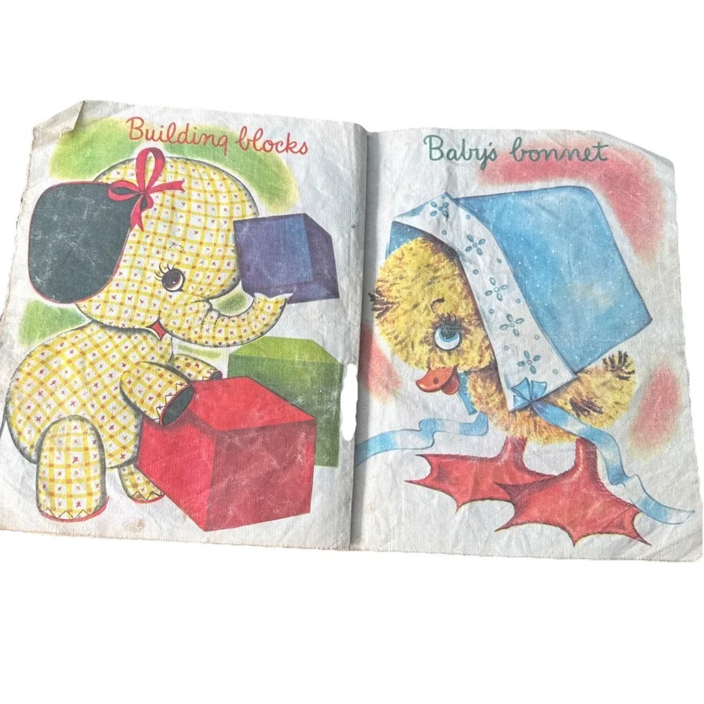 A Real Cloth Book - BABY - 1955 - Whitman publishing Company Scarce Cloth Book